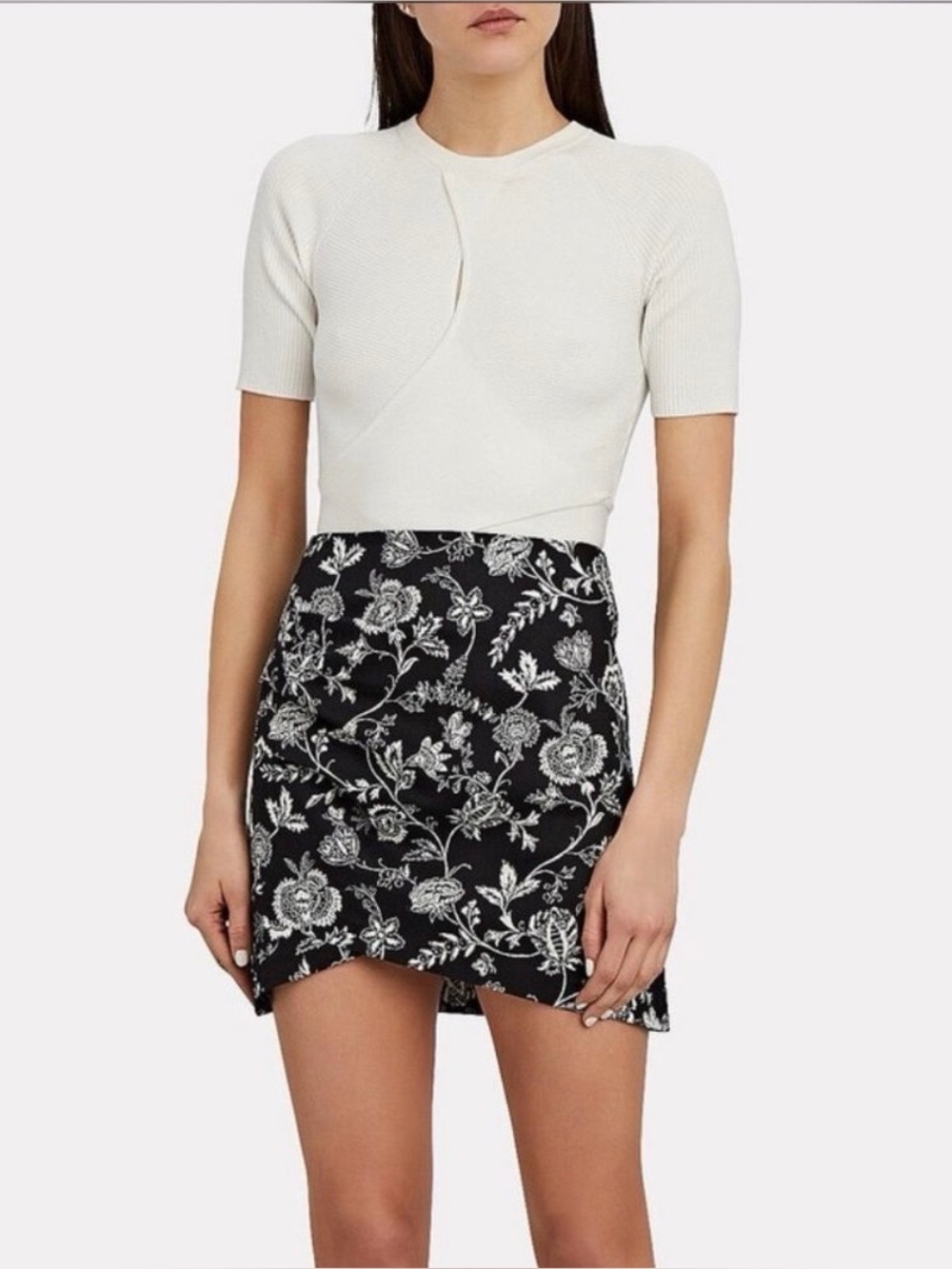 Derek Lam 10 Crosby NWT Floral Mini Skirt